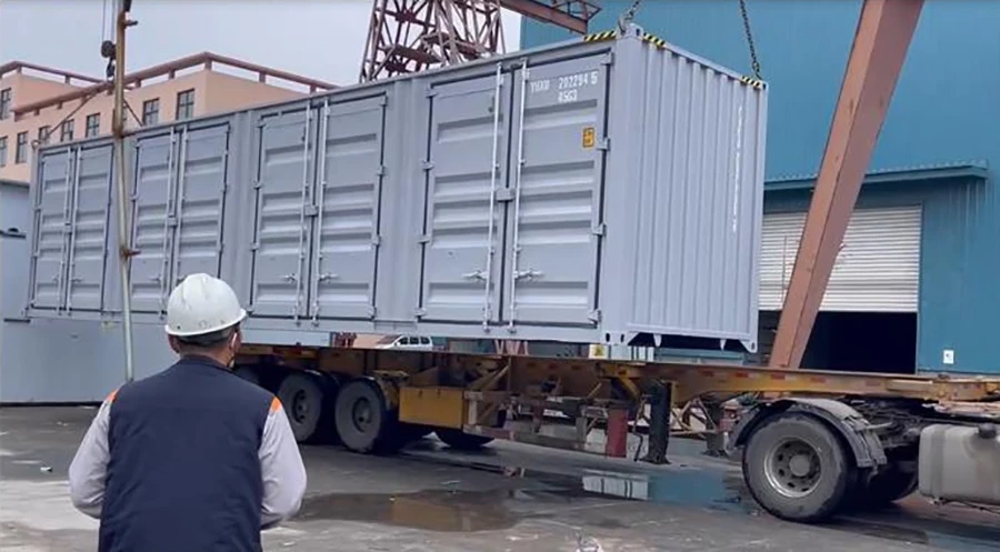 De begeleiding bij het kopen van een speciale container