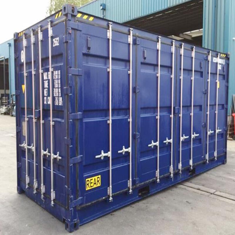 20ft hoge kubus open zijcontainer