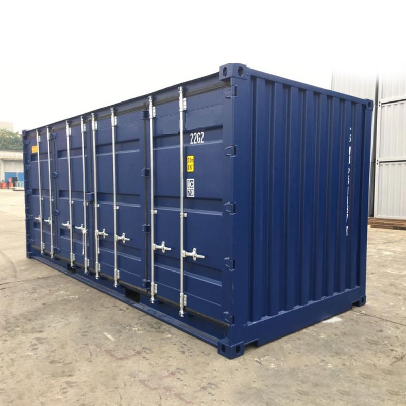 20ft open zijcontainer