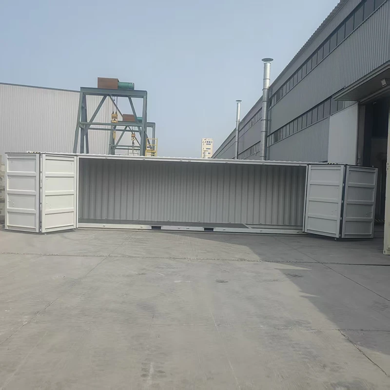 40HC zeecontainer met open zijkant