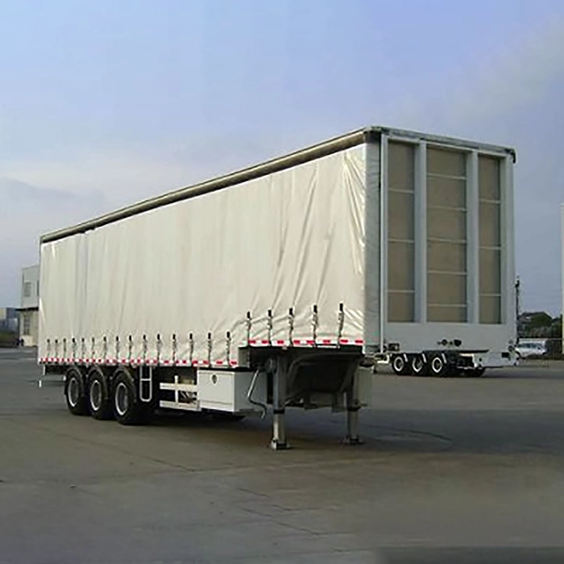 Intermodale container aan de gordijnzijde
